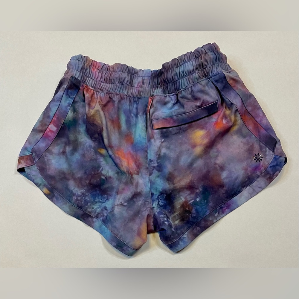 Girls Size 7. Athleta Brand Athletic Shorts. Galaxy Print. Euc - Picture 3 of 5